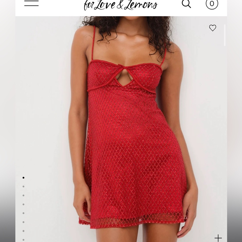 For Love And Lemons Red Mini Dress
